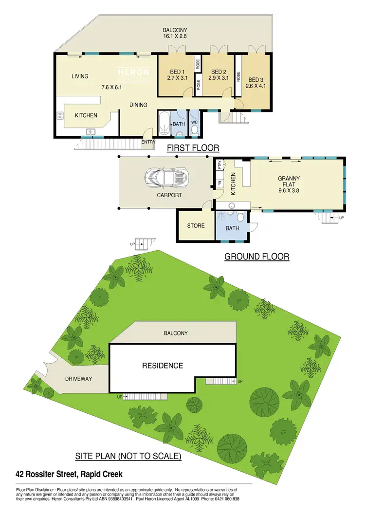 Floorplan of Homely house listing, 42 Rossiter Street, Rapid Creek NT 810