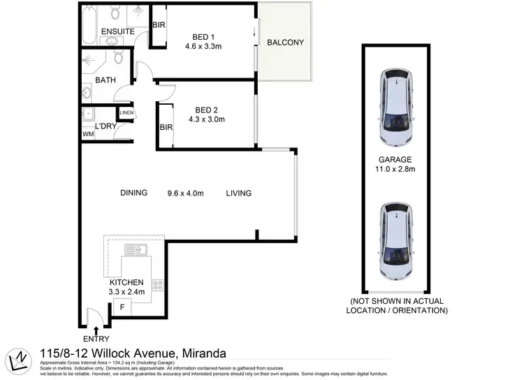 Floorplan of Homely apartment listing, 115/8-12 Willock Avenue, Miranda NSW 2228