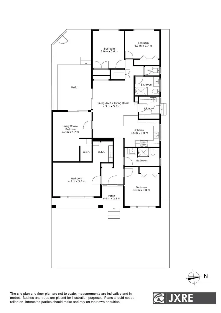 Floorplan of Homely unit listing, 1/23 Sarton Road, Clayton VIC 3168