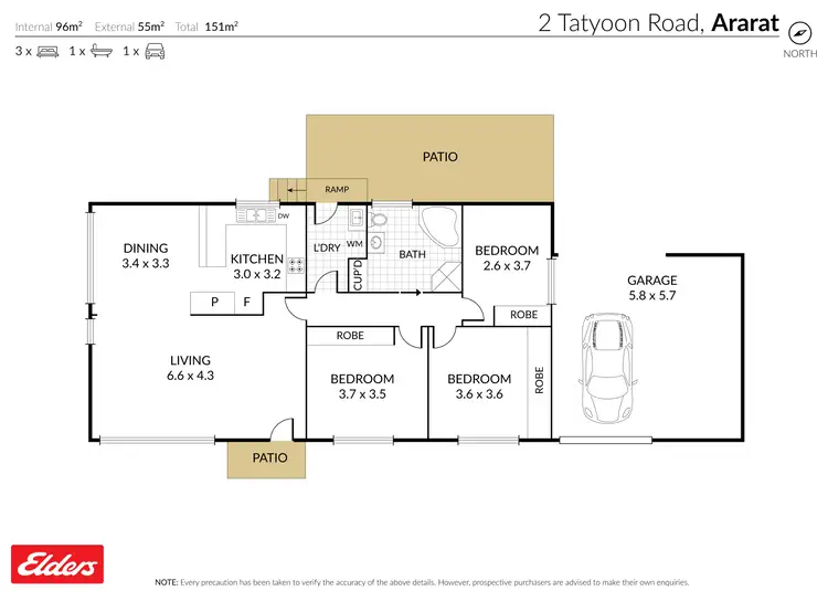 Floorplan of Homely house listing, 2 Tatyoon Road, Ararat VIC 3377