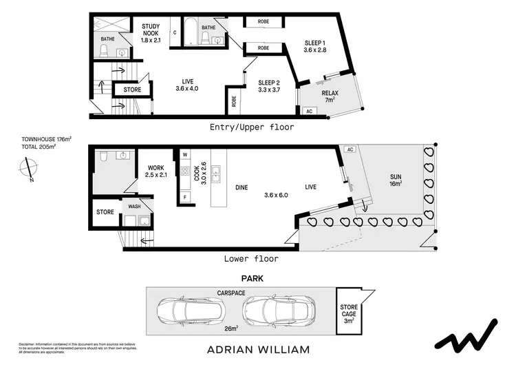 Floorplan of Homely townhouse listing, 6/1 Markham Place, Ashfield NSW 2131