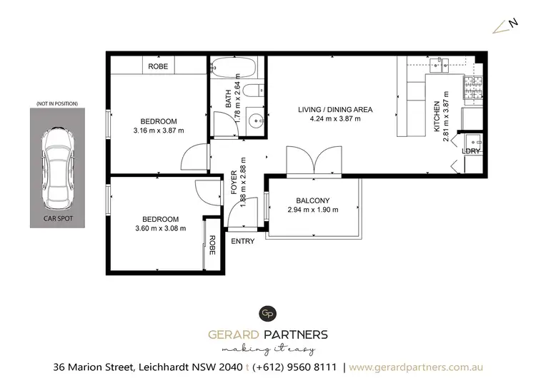 Floorplan of Homely apartment listing, 7/13-15 Collins Street, Annandale NSW 2038