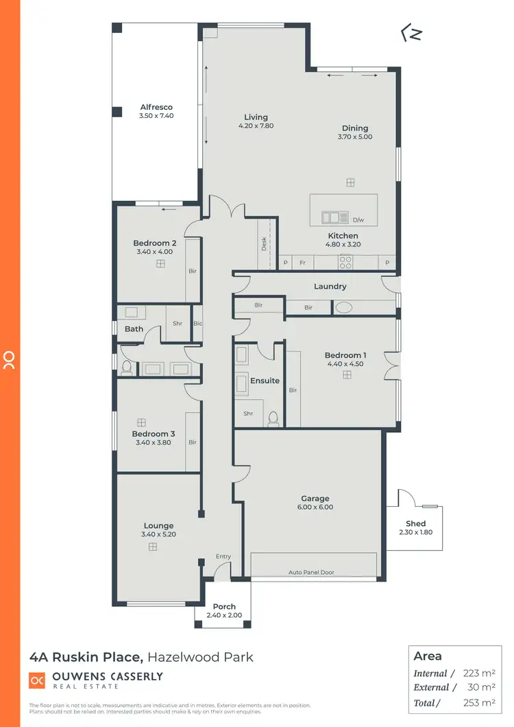 Floorplan of Homely house listing, 4A Ruskin Place, Hazelwood Park SA 5066