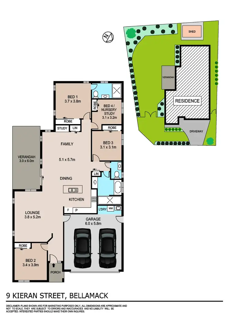 Floorplan of Homely house listing, 9 Kieran Street, Bellamack NT 832