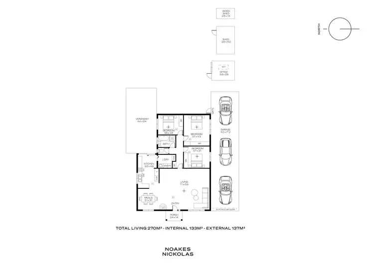 Floorplan of Homely house listing, 7 Oleander Drive, Banksia Park SA 5091