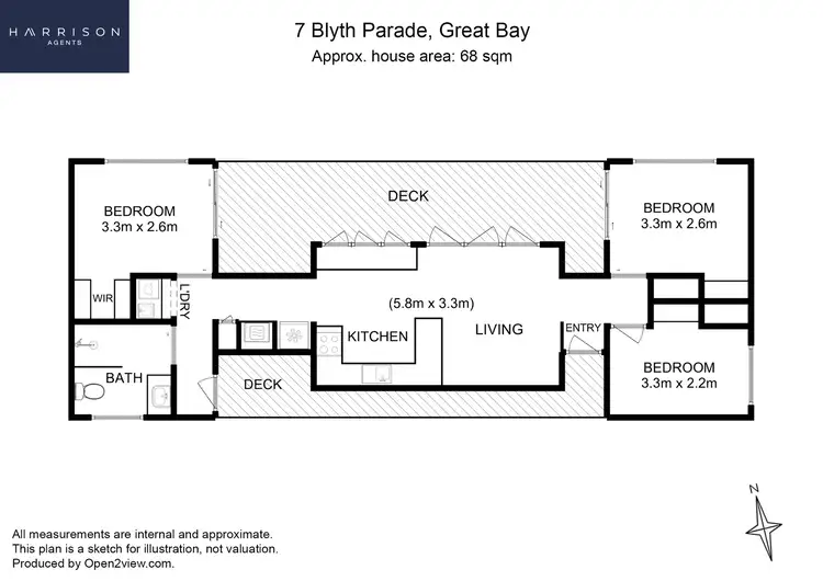 Floorplan of Homely house listing, 7 Blyth Parade, Great Bay TAS 7150