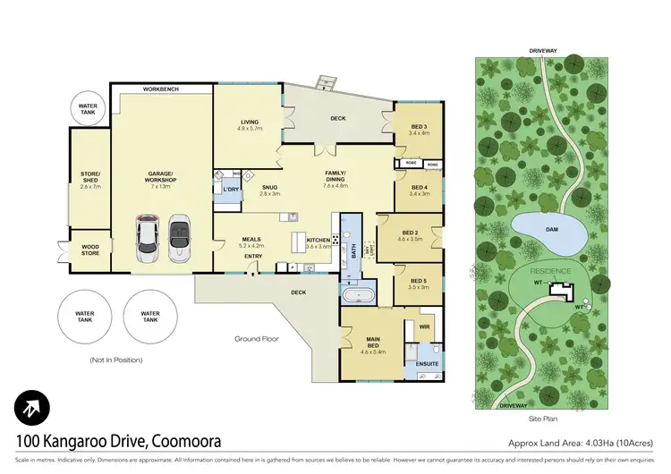 Floorplan of Homely house listing, 100 Kangaroo Drive, Coomoora VIC 3461
