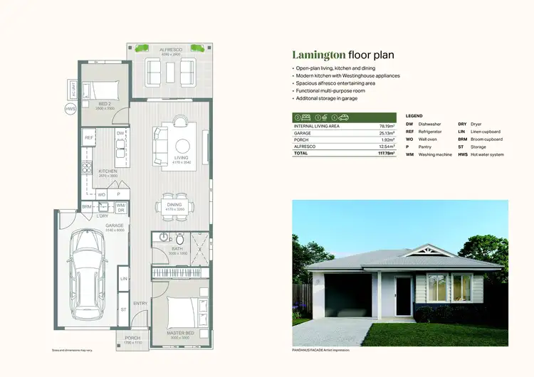 Floorplan of Homely house listing, Lamington 27 Oakland Way, Beaudesert QLD 4285