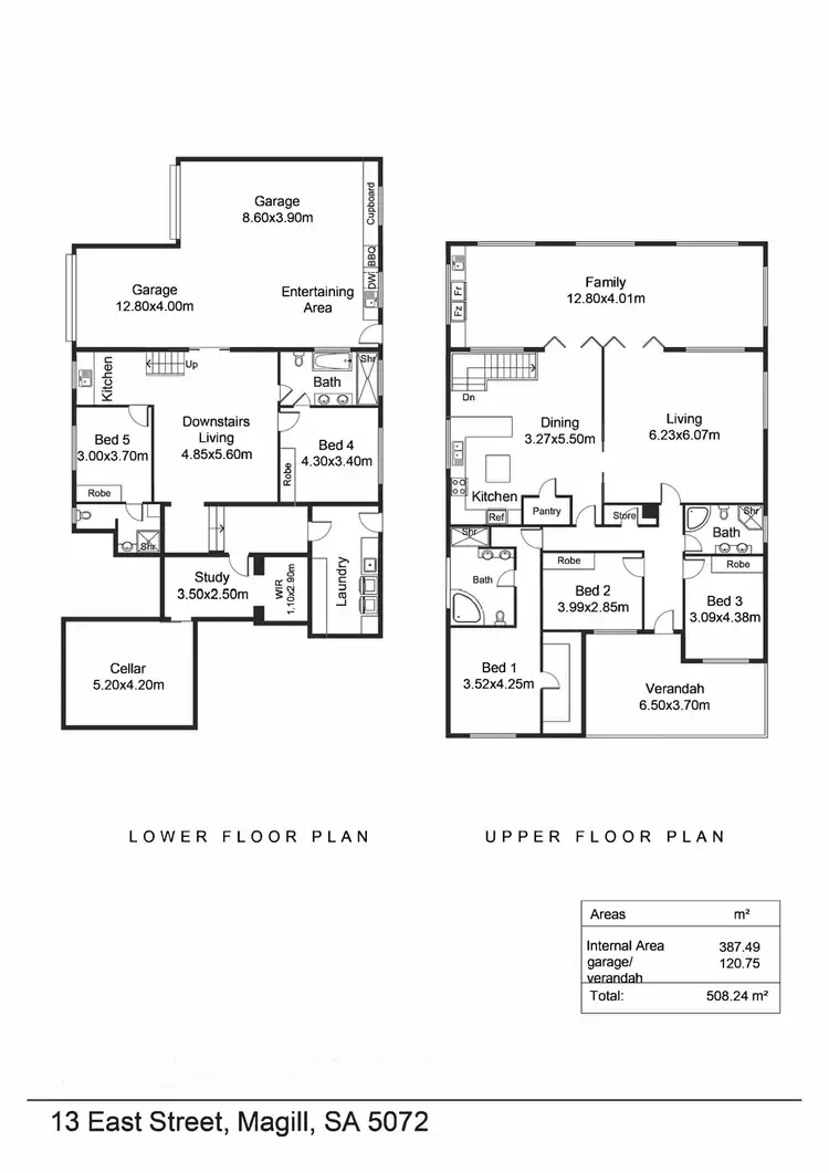 Floorplan of Homely house listing, 13 East Street, Magill SA 5072