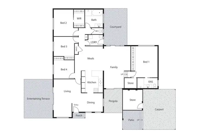 Floorplan of Homely house listing, 8 Payne Place, Fadden ACT 2904