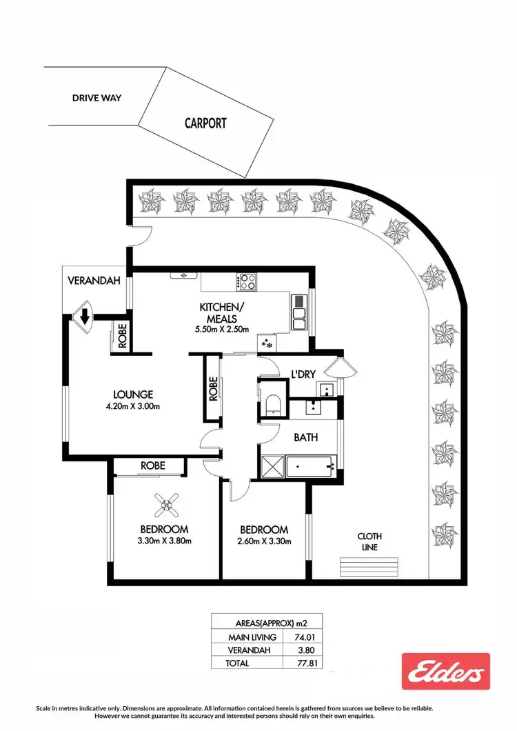 Floorplan of Homely unit listing, 9/28 Eighth Street, Gawler South SA 5118