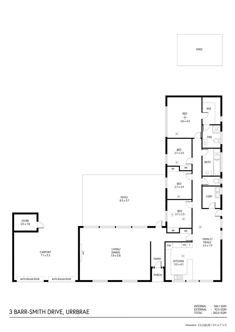 Floorplan of Homely house listing, 3 Barr-Smith Drive, Urrbrae SA 5064