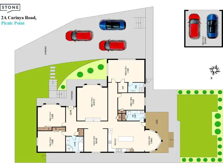 Floorplan of Homely house listing, 2a Carinya Road, Picnic Point NSW 2213