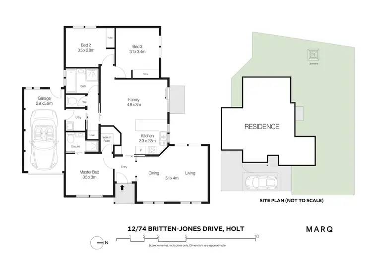 Floorplan of Homely house listing, 12/74 Britten-Jones Drive, Holt ACT 2615