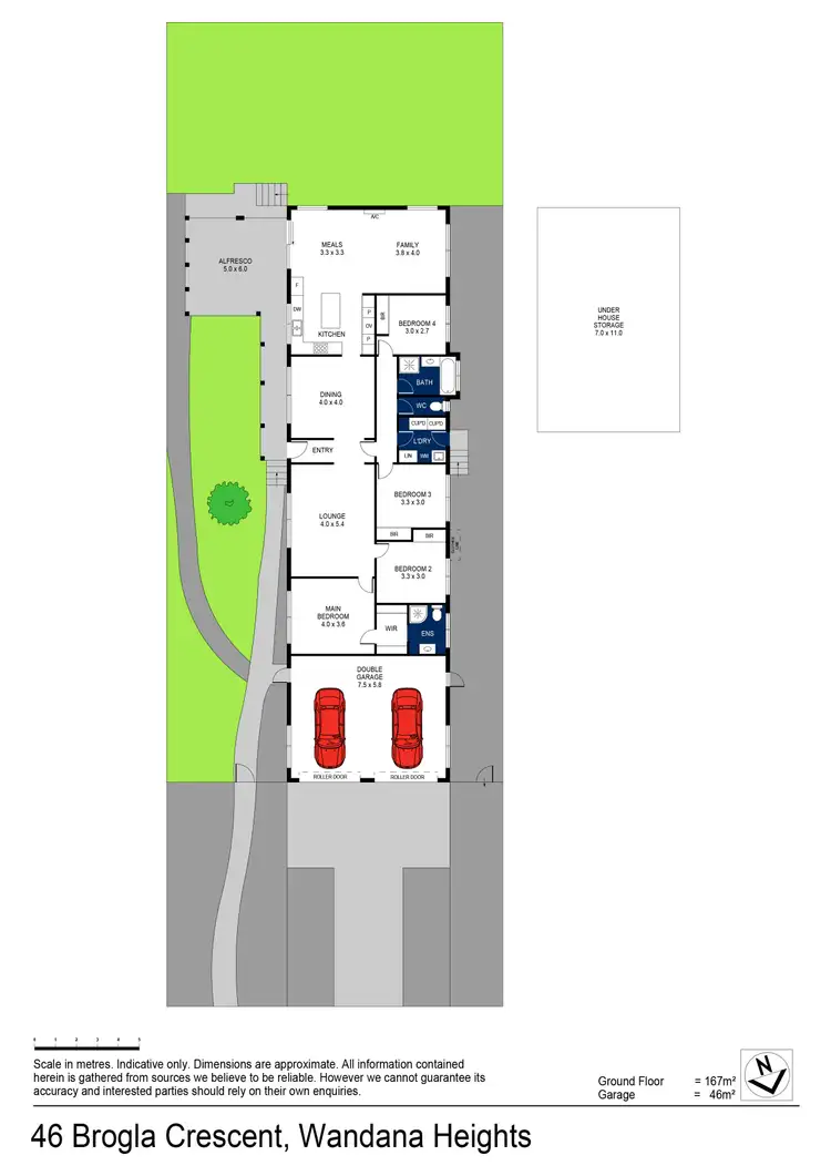 Floorplan of Homely house listing, 46 Brolga Crescent, Wandana Heights VIC 3216