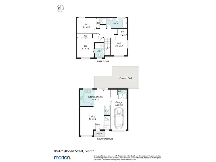 Floorplan of Homely townhouse listing, 8/24-28 Robert Street, Penrith NSW 2750