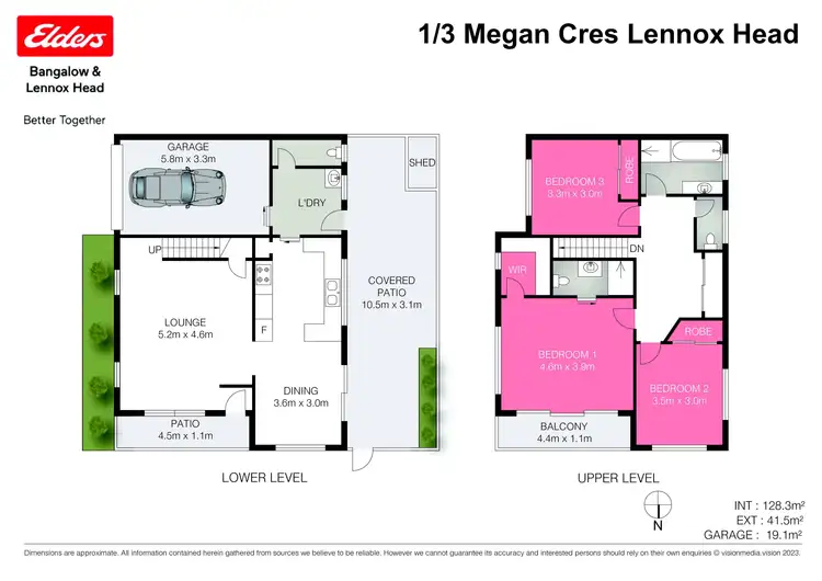 Floorplan of Homely townhouse listing, 1/3 Megan Crescent, Lennox Head NSW 2478