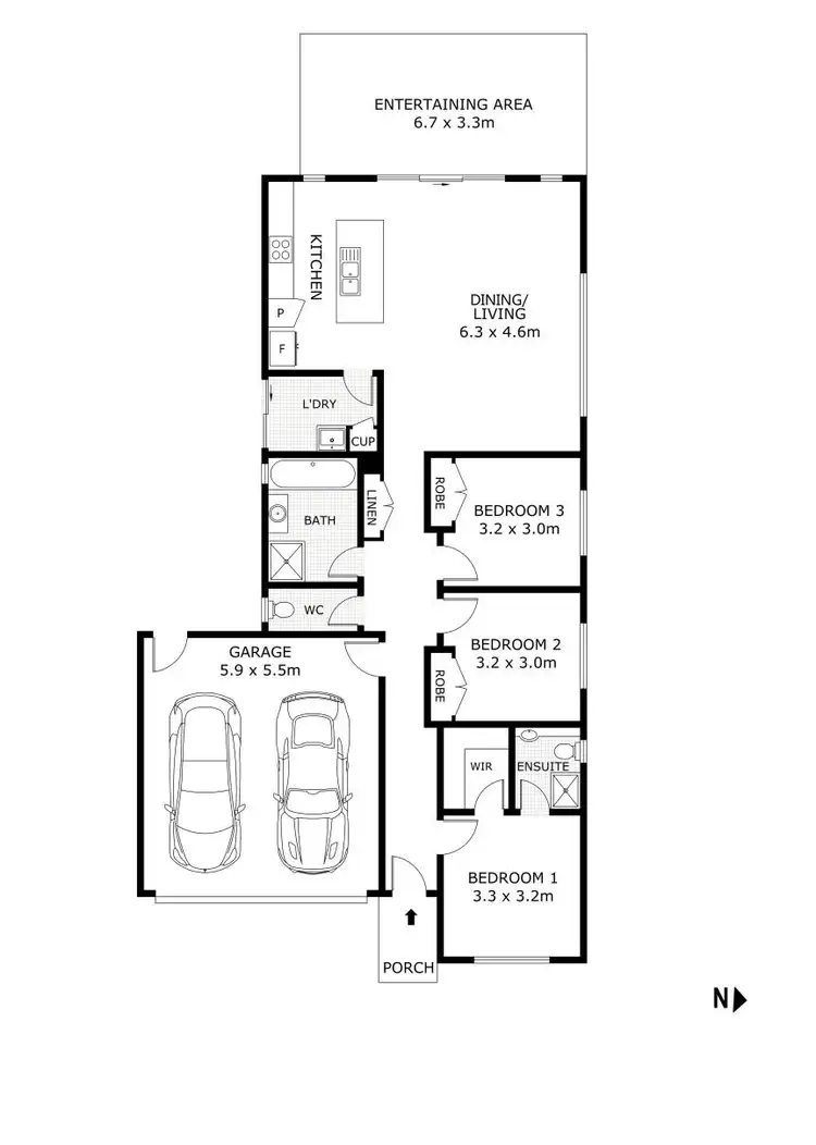 Floorplan of Homely house listing, 94 Bassett Drive, Strathfieldsaye VIC 3551