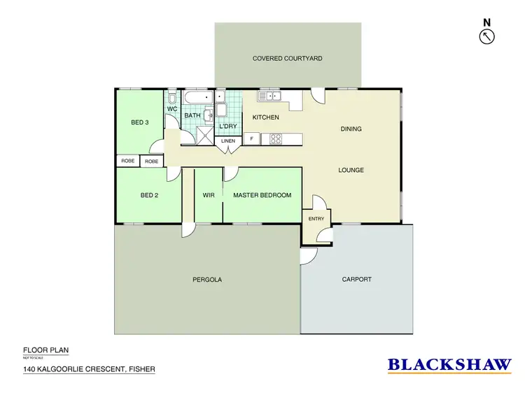 Floorplan of Homely house listing, 140 Kalgoorlie Crescent, Fisher ACT 2611
