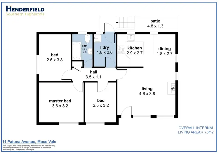 Floorplan of Homely house listing, 11 Patuna Avenue, Moss Vale NSW 2577