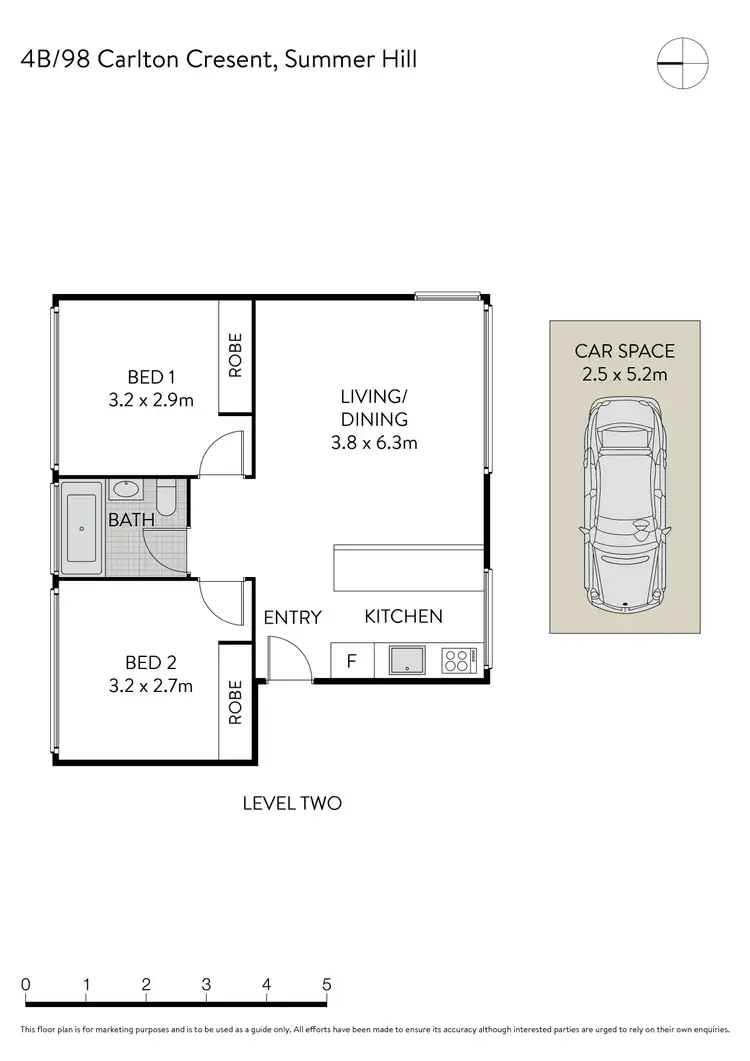 Floorplan of Homely apartment listing, 4B/98 Carlton Crescent, Summer Hill NSW 2130