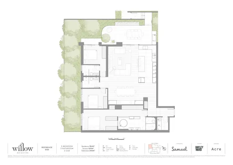 Floorplan of Homely apartment listing, G02/74 Well Street, Brighton VIC 3186