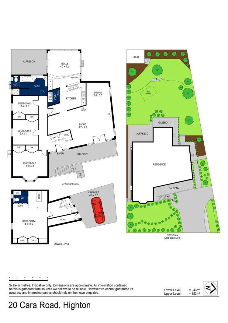 Floorplan of Homely house listing, 20 Cara Road, Highton VIC 3216
