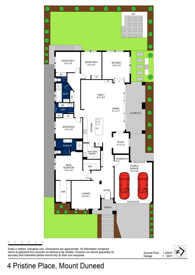 Floorplan of Homely house listing, 4 Pristine Place, Mount Duneed VIC 3217