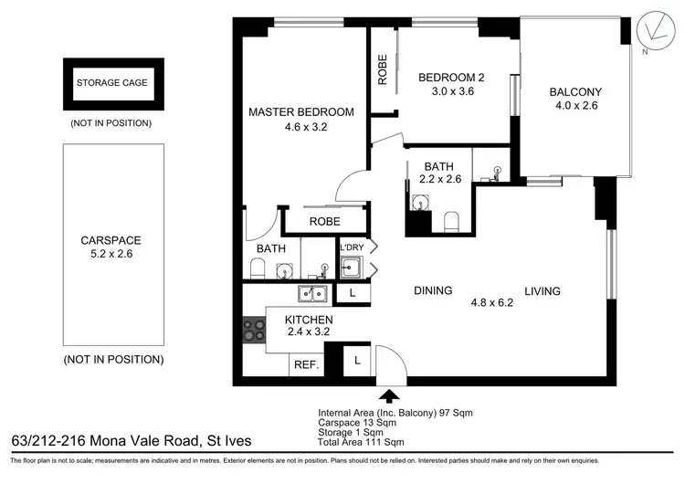 Floorplan of Homely apartment listing, 63/212-216 Mona Vale Road, St Ives NSW 2075
