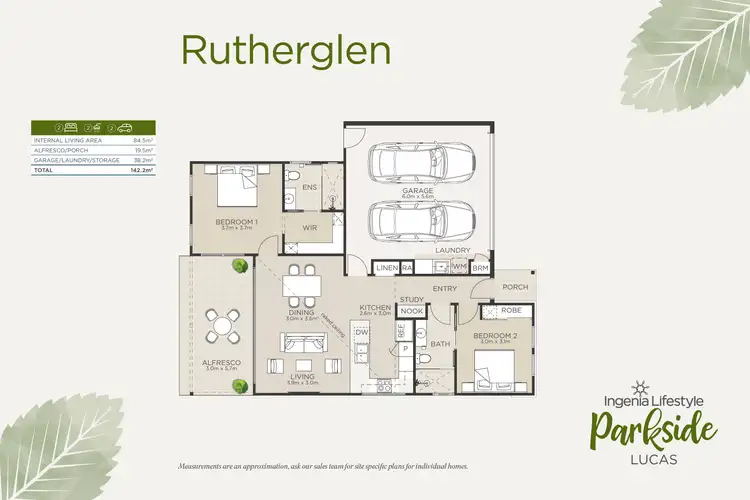 Floorplan of Homely retirement listing, Rutherglen/65 Eleanor Drive, Lucas VIC 3350