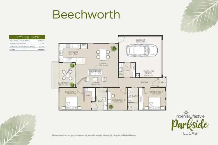 Floorplan of Homely retirement listing, Beechworth/65 Eleanor Drive, Lucas VIC 3350