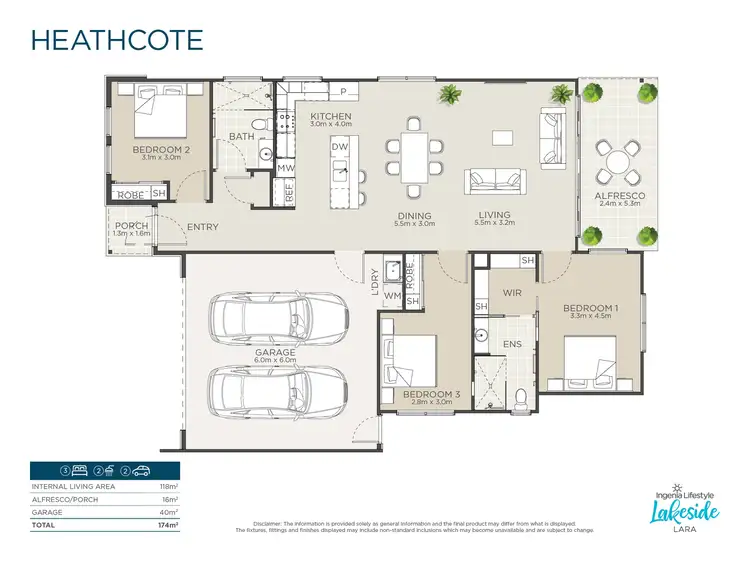 Floorplan of Homely retirement listing, Heathcote/60 Watt Street, Lara VIC 3212