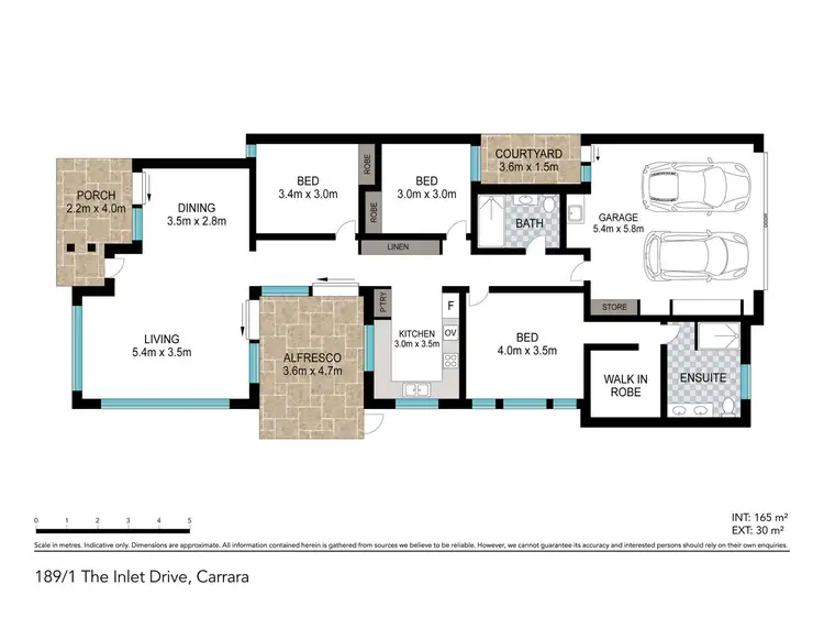 Floorplan of Homely retirement listing, 189/1 The Inlet Drive, Carrara QLD 4211