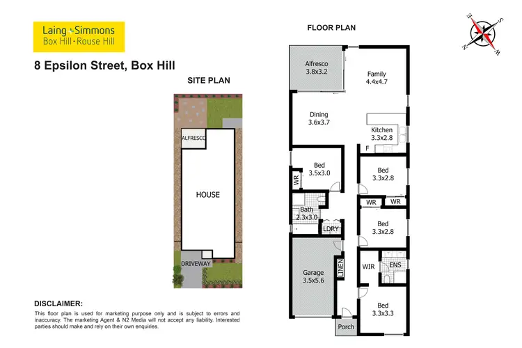 Floorplan of Homely house listing, 8 Epsilon Street, Box Hill NSW 2765