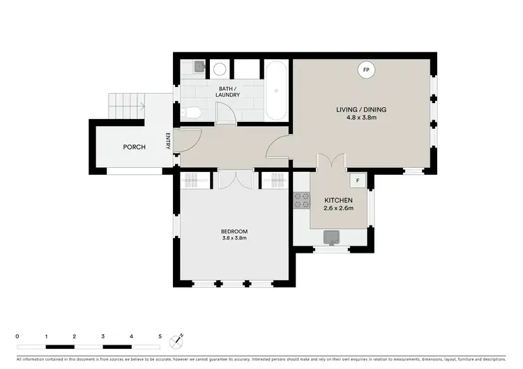 Floorplan of Homely apartment listing, 14/58 Grey Street, St Kilda VIC 3182