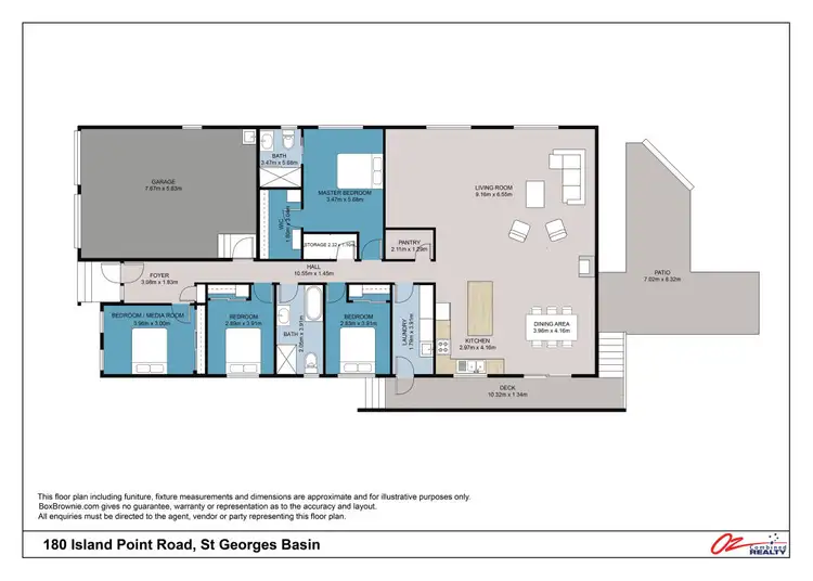 Floorplan of Homely house listing, 180 Island Point Road, St Georges Basin NSW 2540