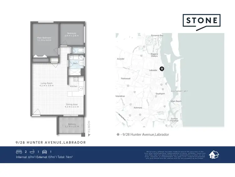 Floorplan of Homely unit listing, 9/28 Hunter Avenue, Labrador QLD 4215