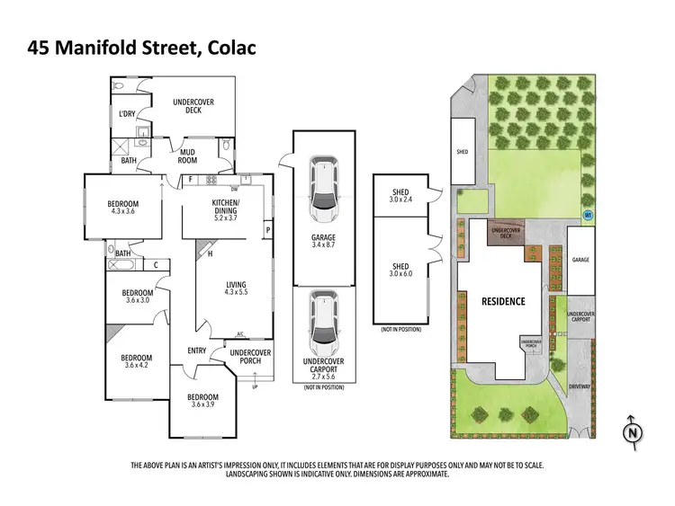 Floorplan of Homely house listing, 45 Manifold Street, Colac VIC 3250