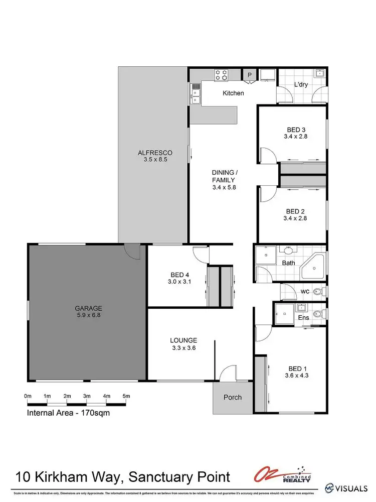 Floorplan of Homely house listing, 10 Kirkham Way, Sanctuary Point NSW 2540
