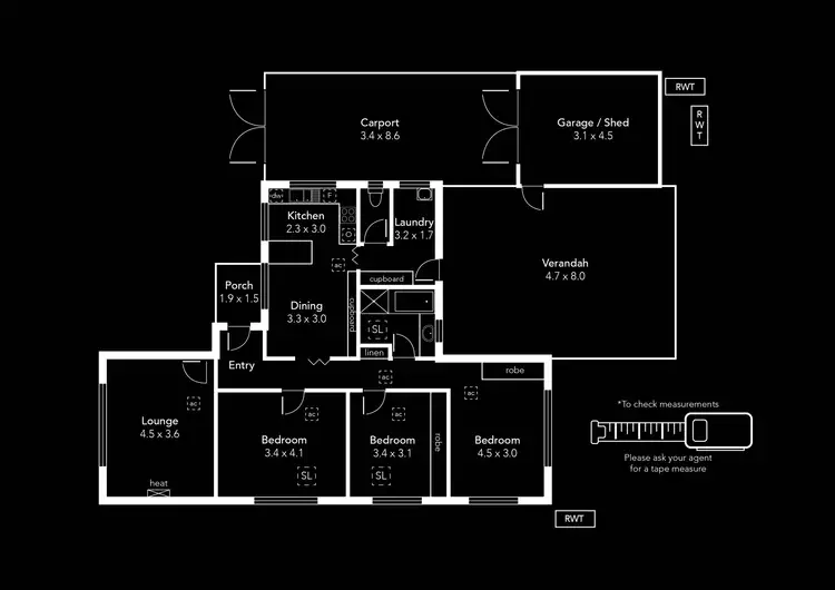 Floorplan of Homely house listing, 29 Close Street, Birkenhead SA 5015