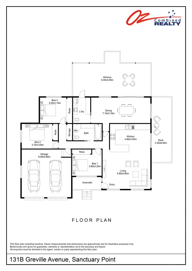 Floorplan of Homely house listing, 131B Greville Avenue, Sanctuary Point NSW 2540