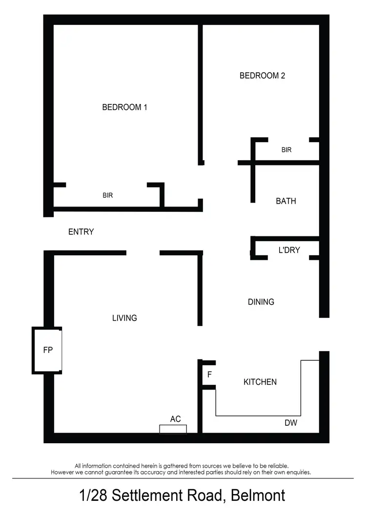 Floorplan of Homely house listing, 1/28 Settlement Road, Belmont VIC 3216