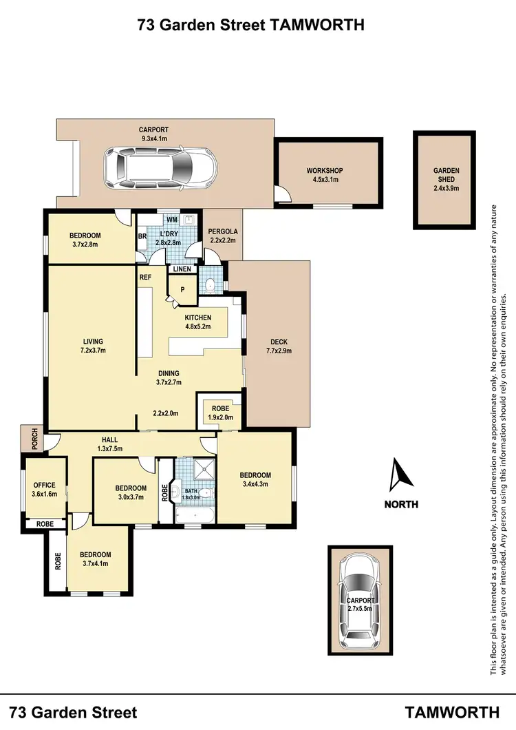 Floorplan of Homely house listing, 73 Garden Street, Tamworth NSW 2340