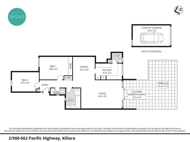 Floorplan of Homely unit listing, 2/560-562 Pacific Highway, Killara NSW 2071