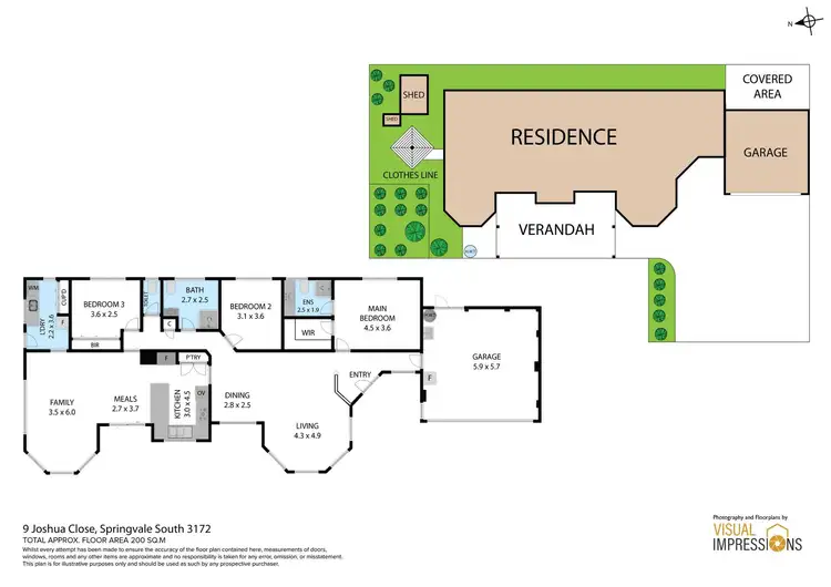 Floorplan of Homely house listing, 9 Joshua Close, Springvale South VIC 3172