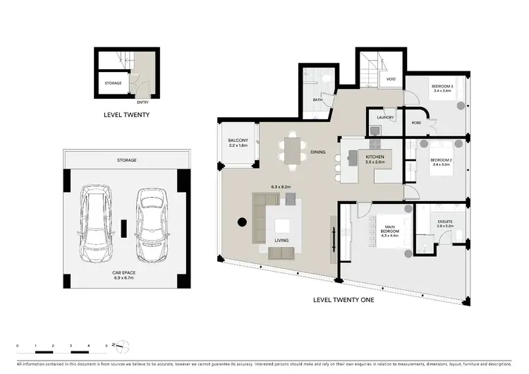 Floorplan of Homely apartment listing, 2001/38 Bridge Street, Sydney NSW 2000
