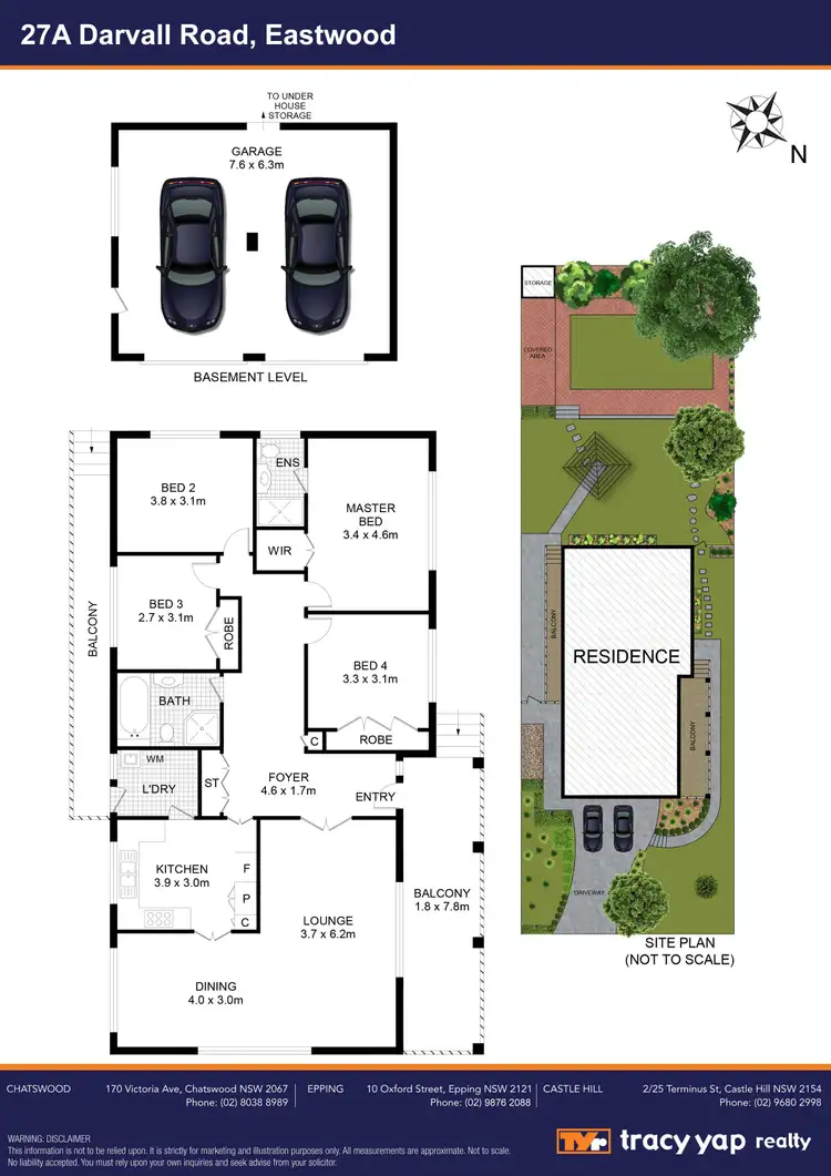 Floorplan of Homely house listing, 27A Darvall Road, Eastwood NSW 2122