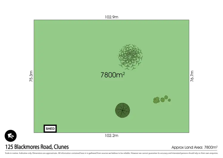 Floorplan of Homely land listing, 125 Blackmores Road, Clunes VIC 3370
