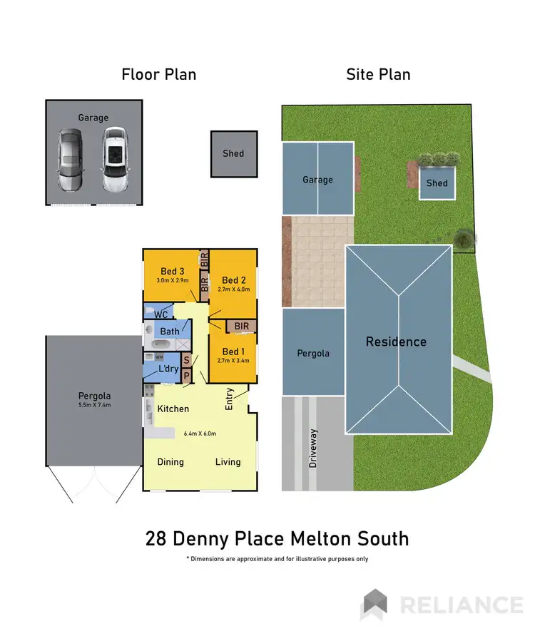 Floorplan of Homely house listing, 28 Denny Place, Melton South VIC 3338