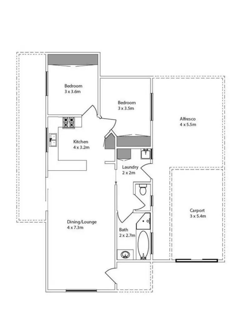 Floorplan of Homely unit listing, 8/22 Princes Street, Mildura VIC 3500